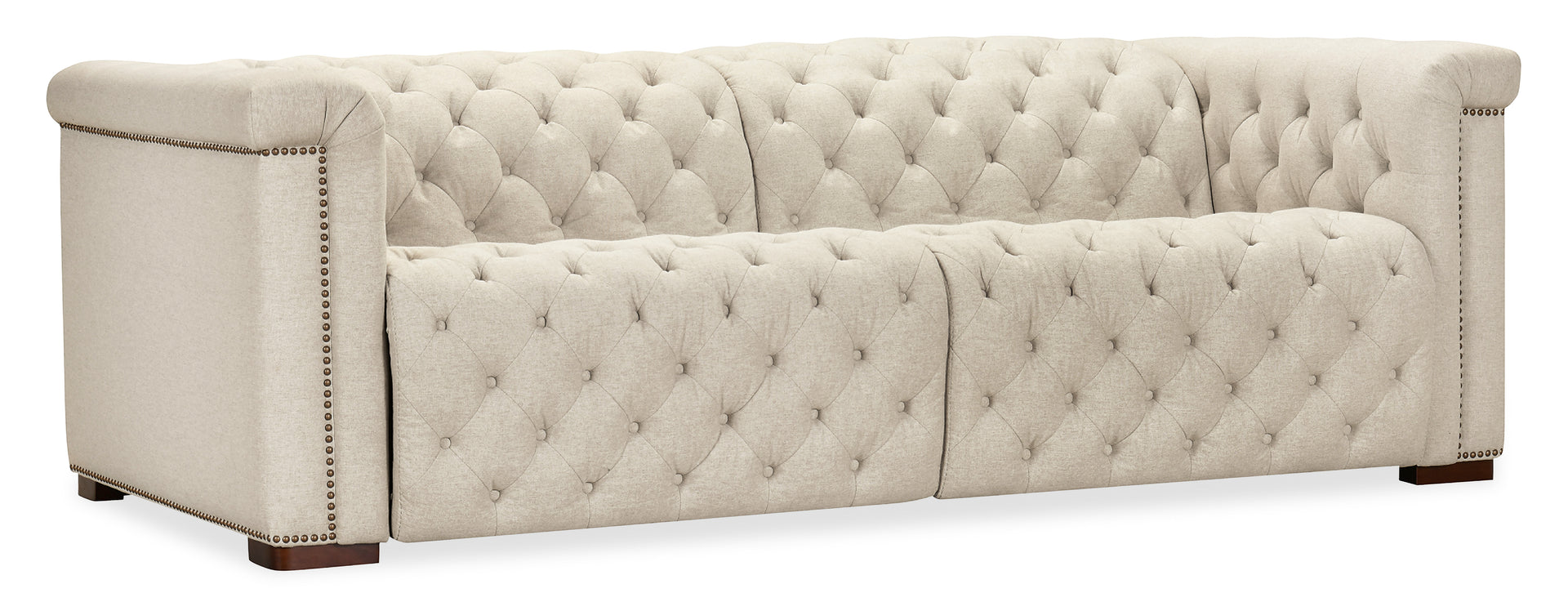 Savion Deux Sofa with Power Recliners and Power Headrests